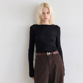 Back Hole Lace-Up Top