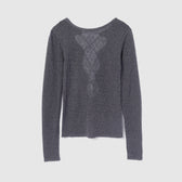 Back Hole Lace-Up Top