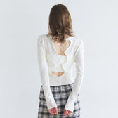 Back Hole Lace-Up Top
