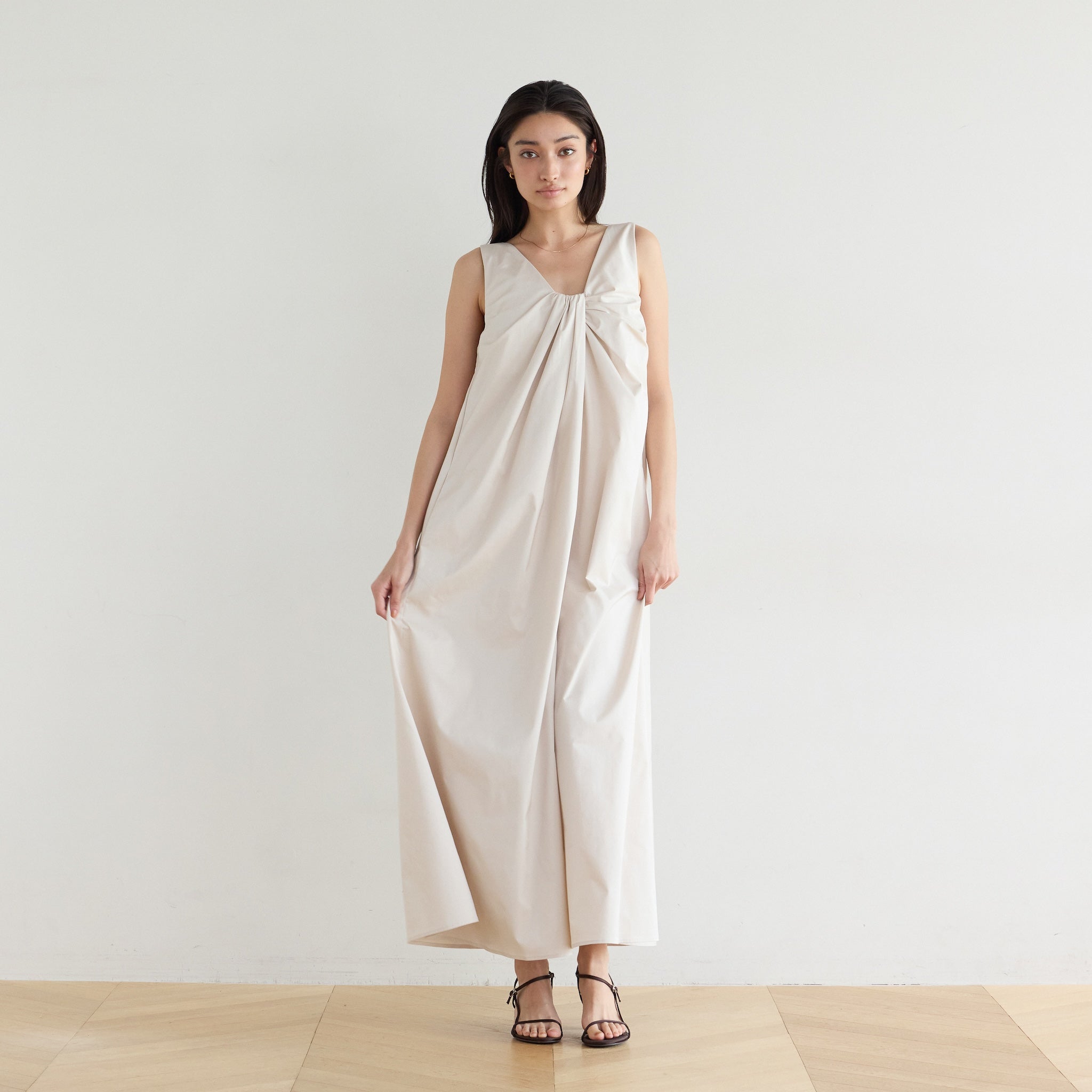 Front Twist Flare Dress