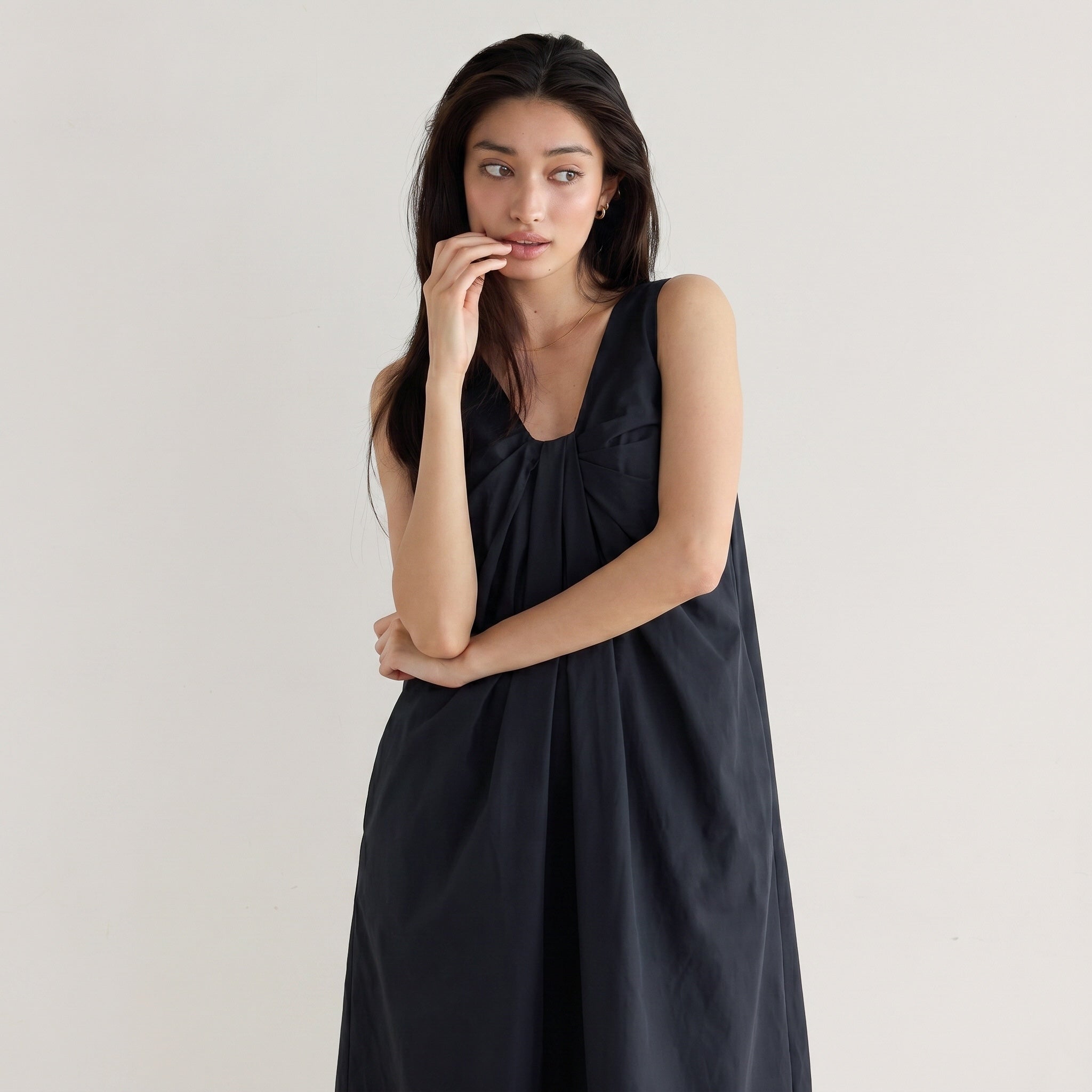 Front Twist Flare Dress