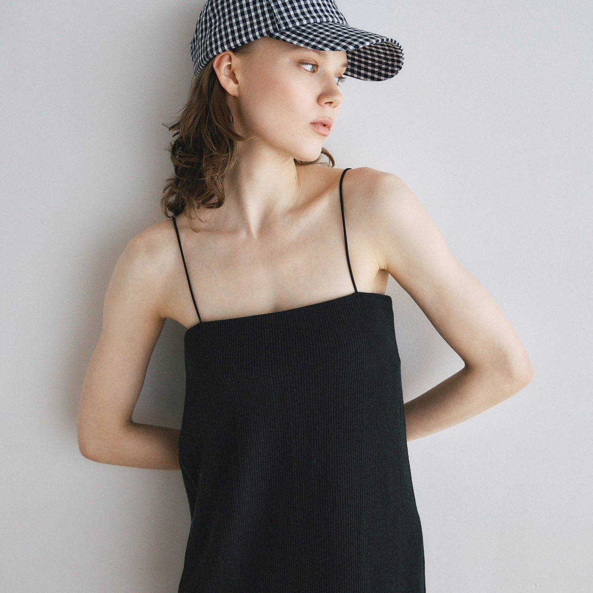 C/L 2FACEストレートキャミドレス