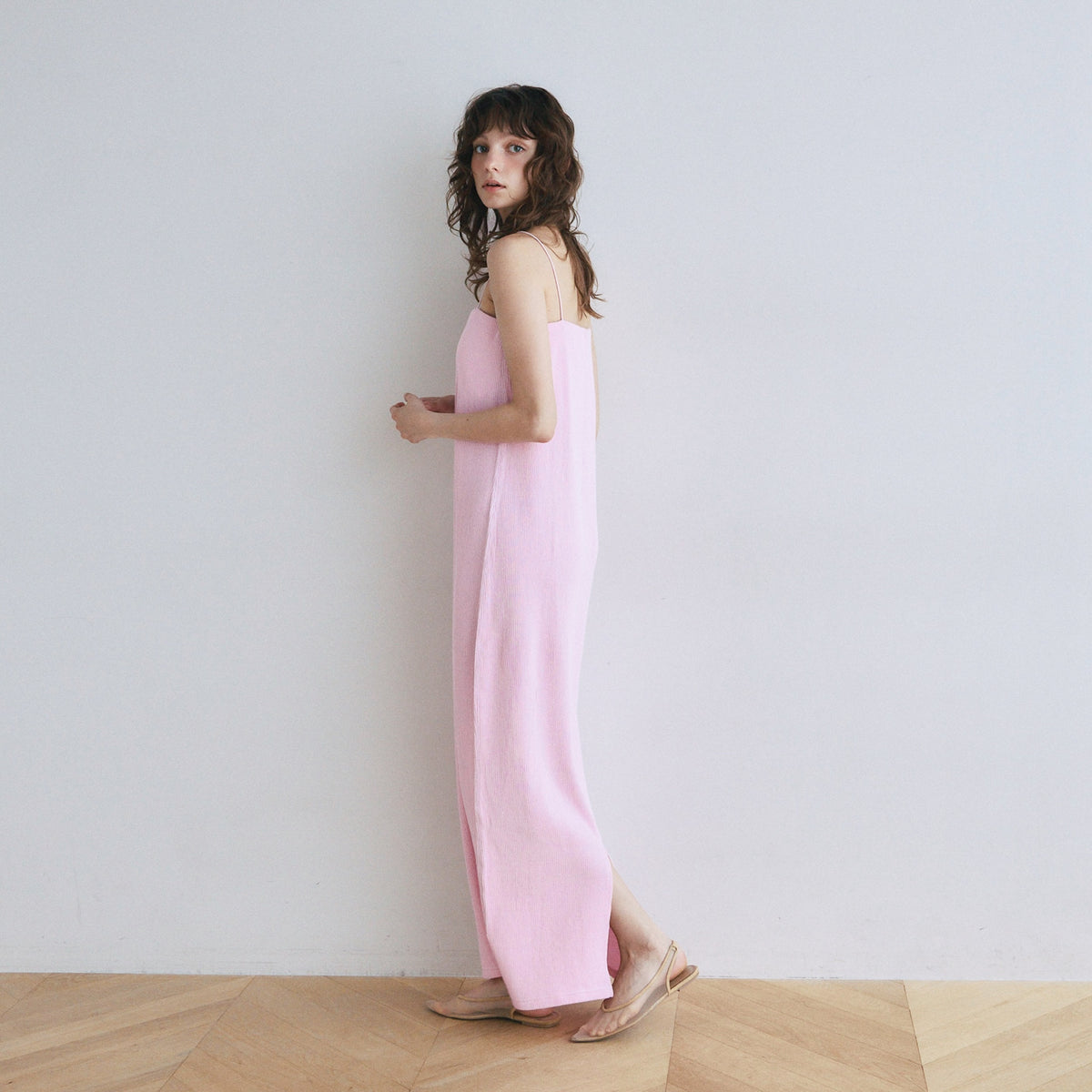 C/L 2FACEストレートキャミドレス