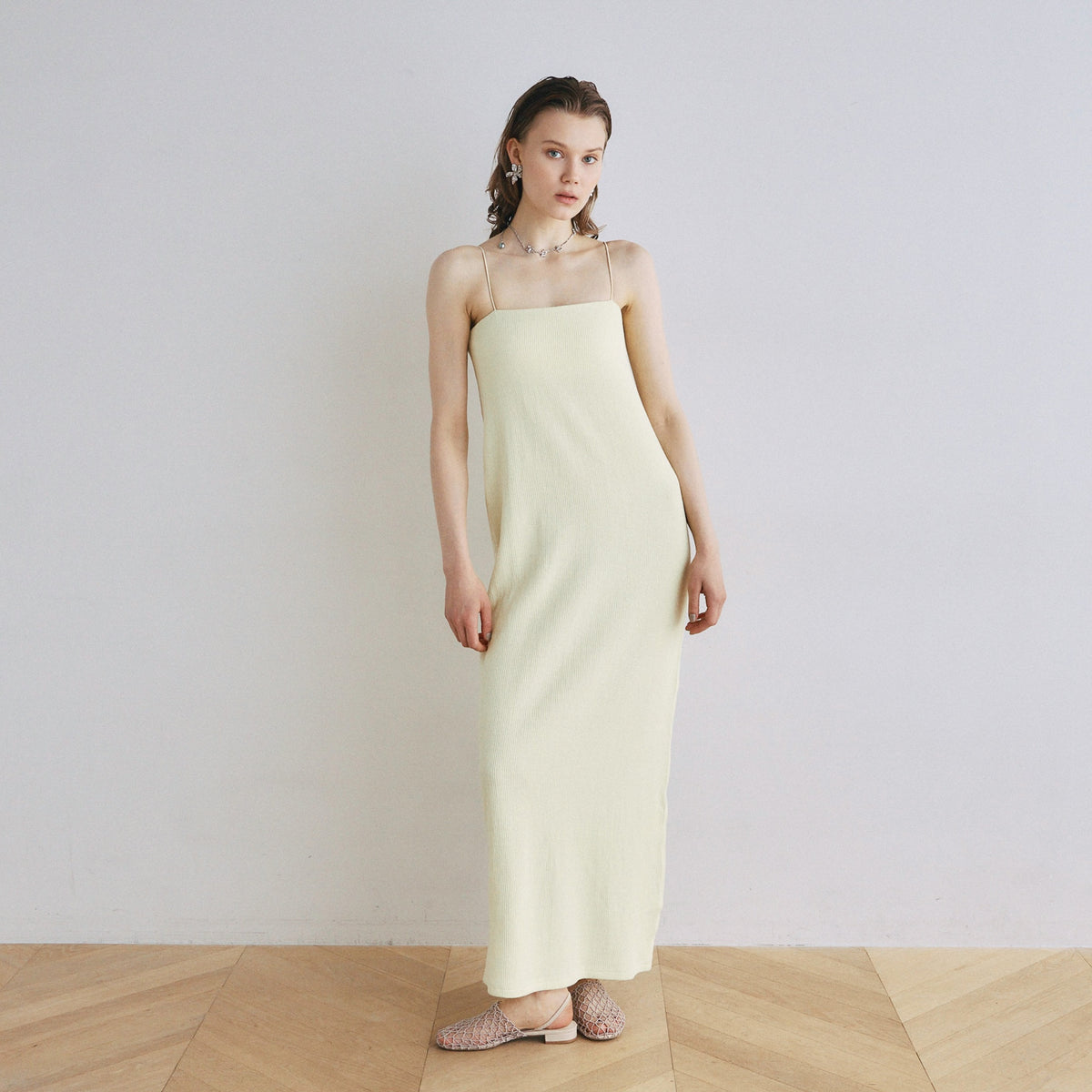 C/L 2FACEストレートキャミドレス