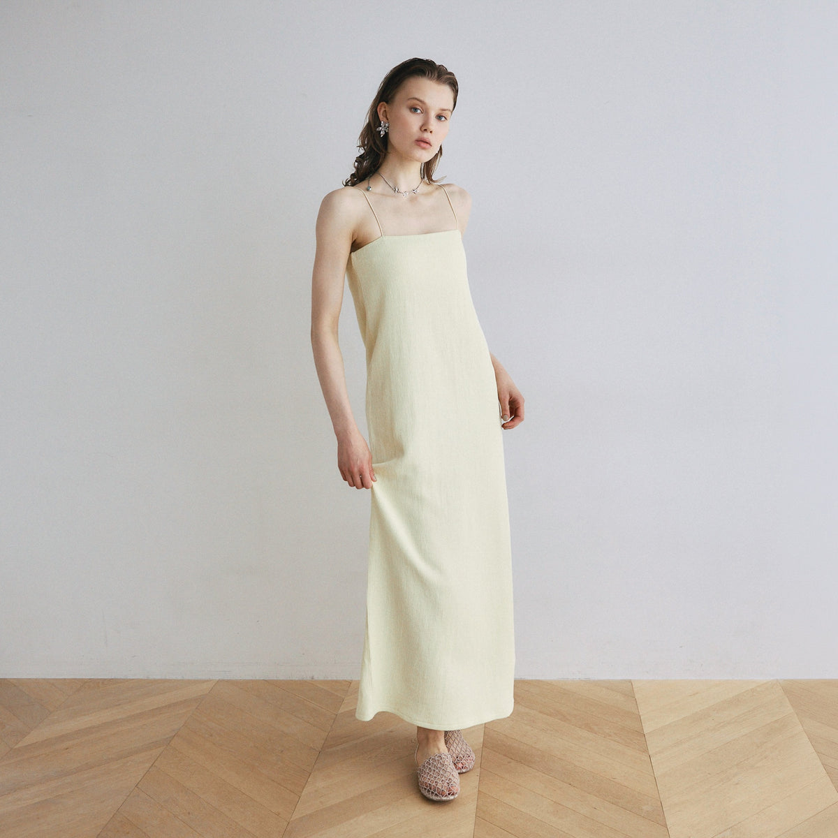 C/L 2FACEストレートキャミドレス