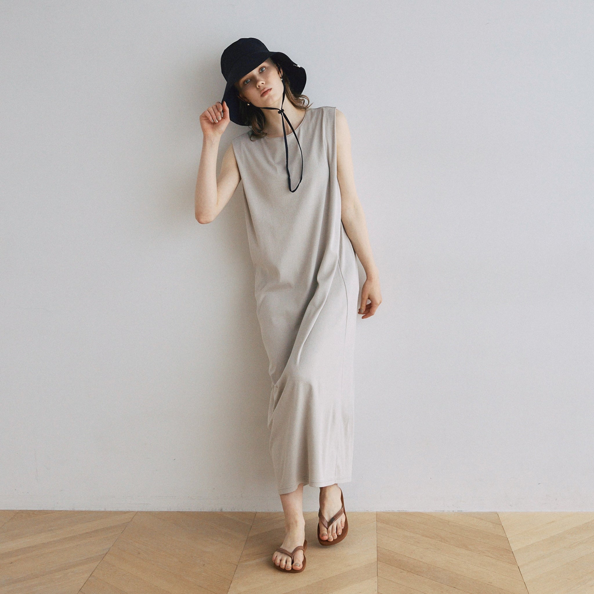 パッドin Hemp Cottonカットドレス