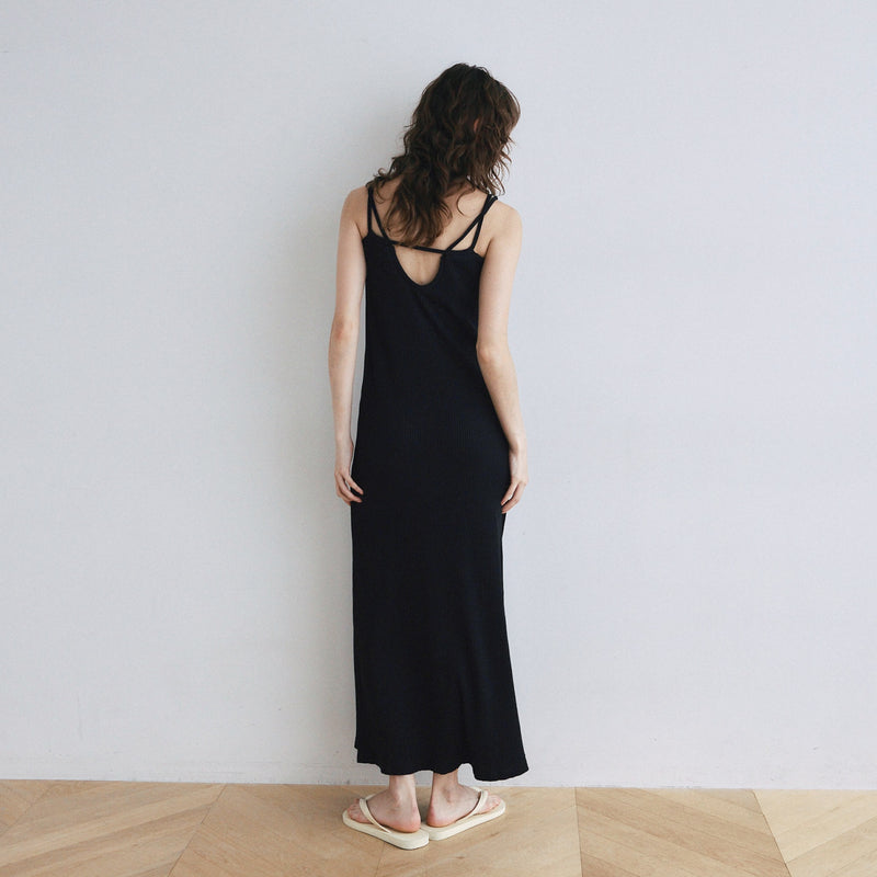 Double Strap Rib Cami Dress