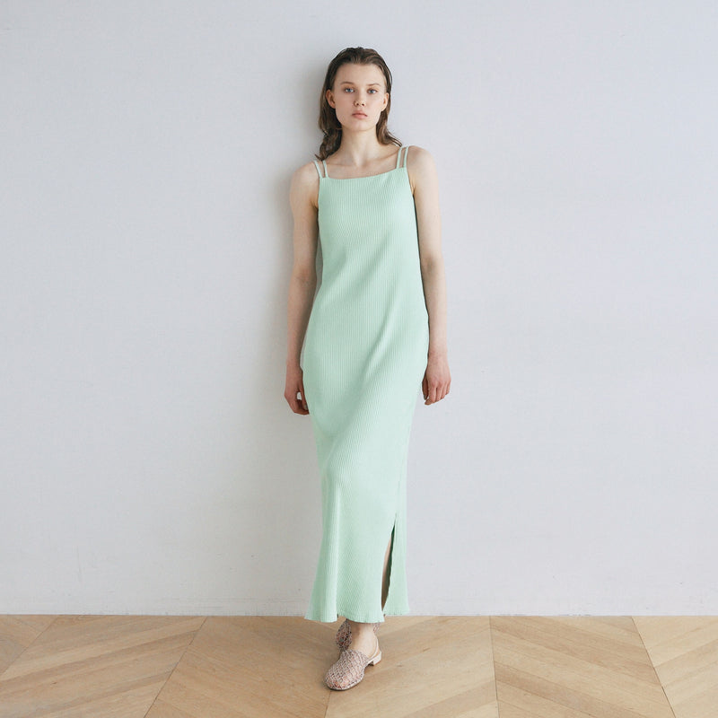 Double Strap Rib Cami Dress