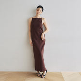 Fit Pad Boat Neck I-Line Dress