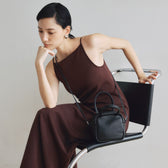 Fit Pad Boat Neck I-Line Dress