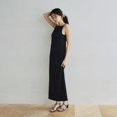 Fit Pad Boat Neck I-Line Dress