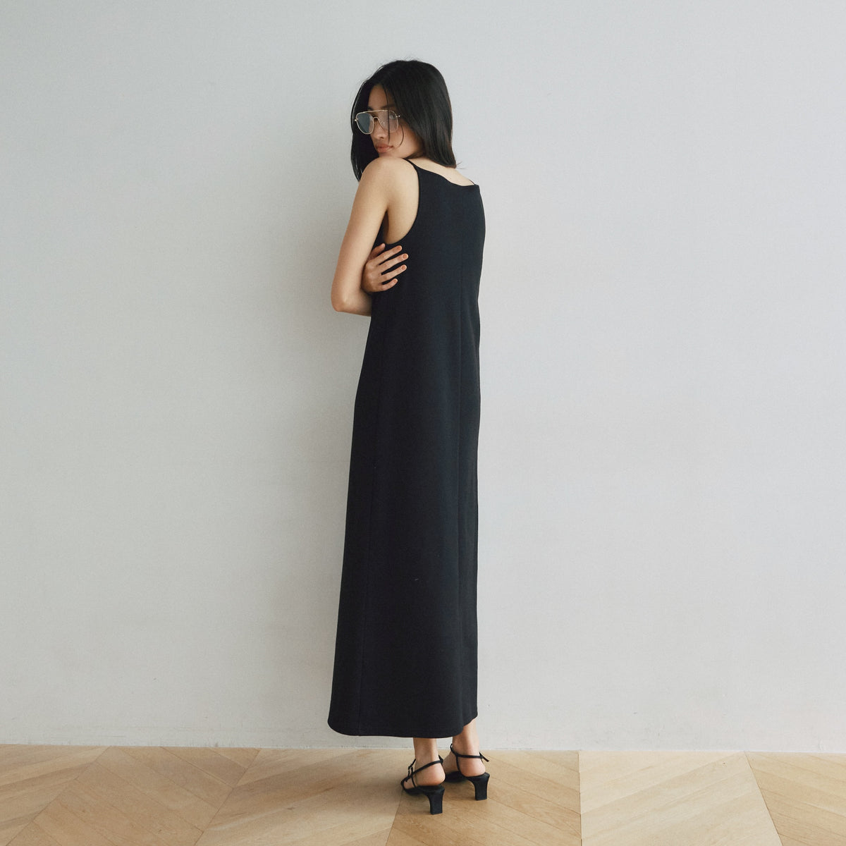Fit Pad Boat Neck I-Line Dress
