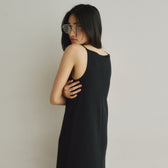 Fit Pad Boat Neck I-Line Dress