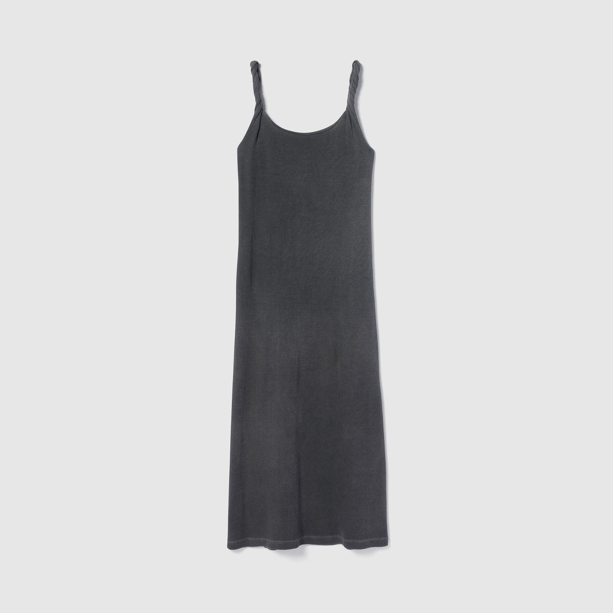 Twist Strap Waffle Dress