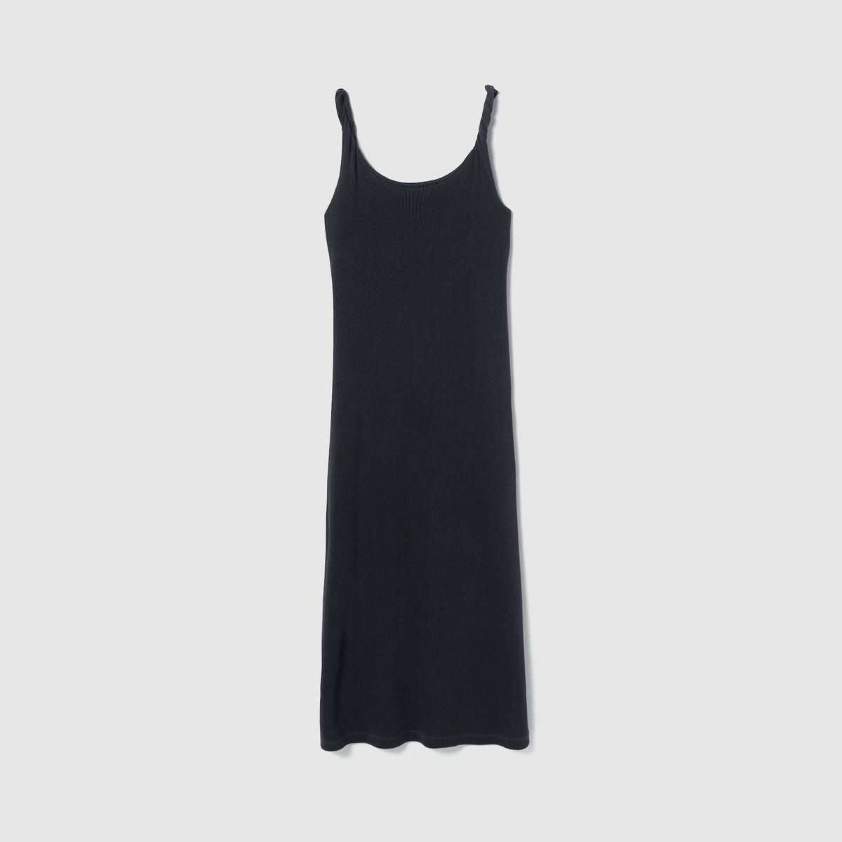 Twist Strap Waffle Dress