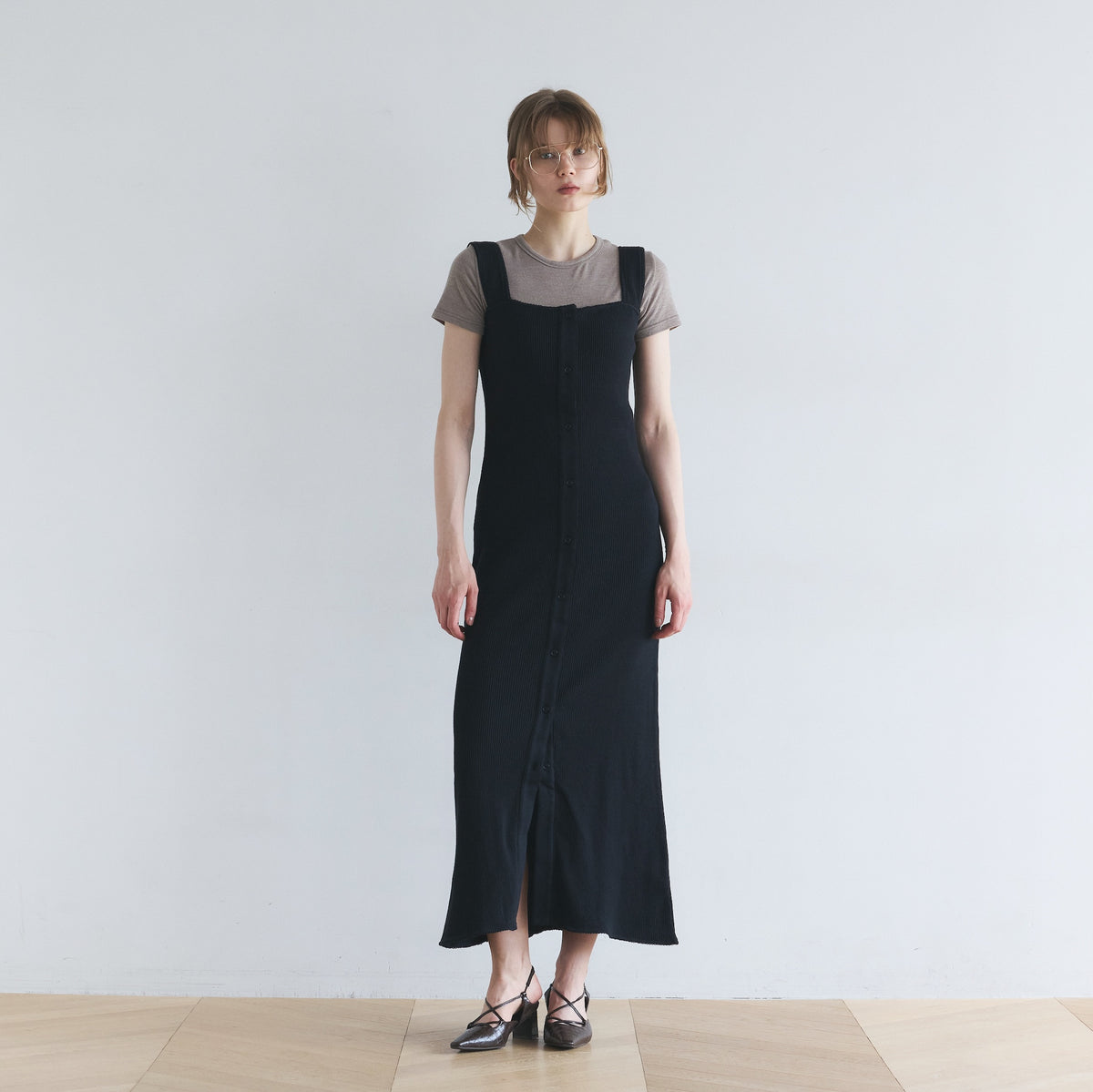 Recycled Tencel Front Button Dress