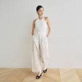 Garden Emb Gathered Pants
