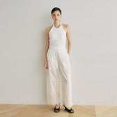 Garden Emb Gathered Pants