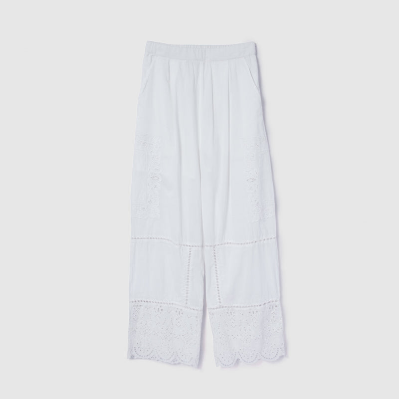 Garden Emb Gathered Pants