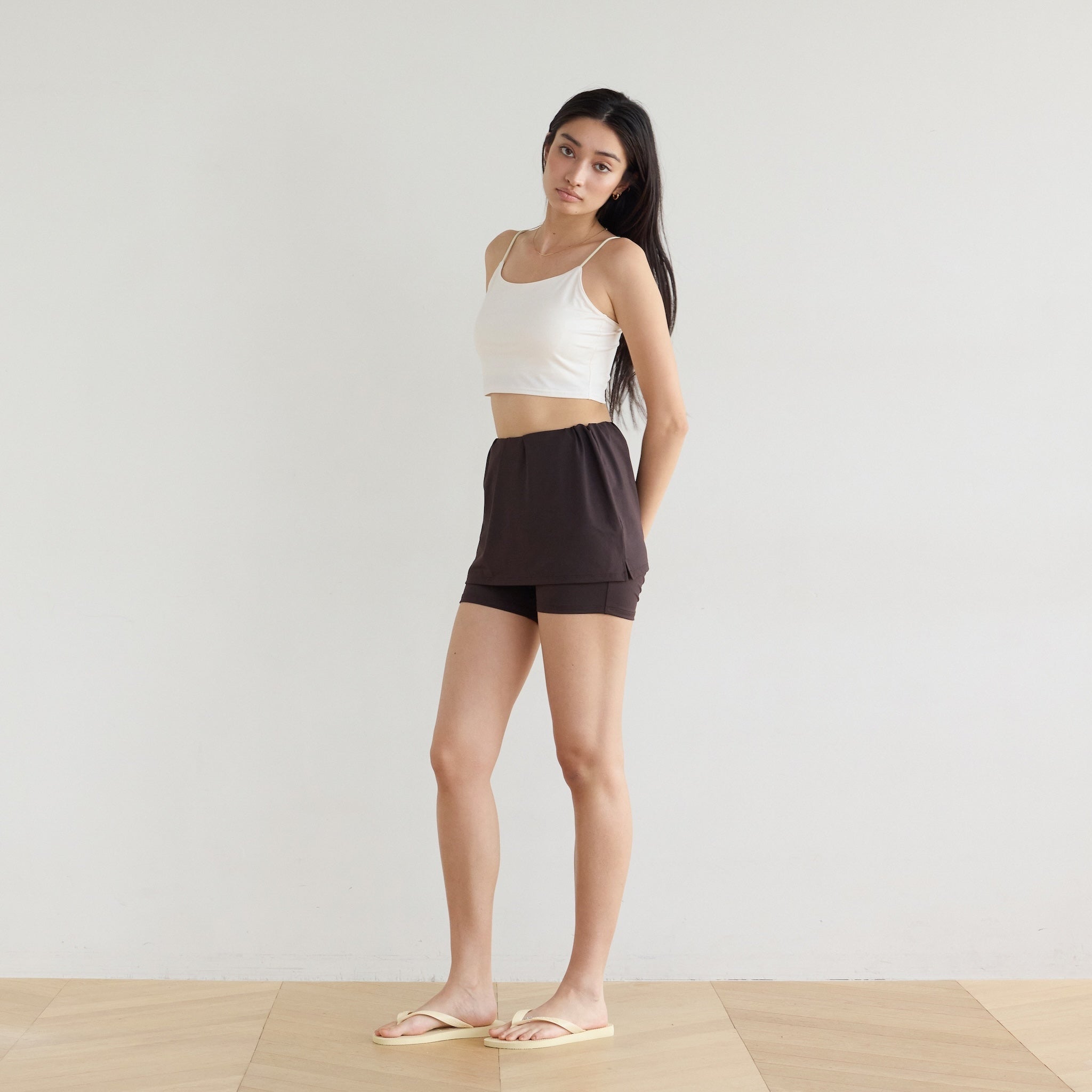 UV Cut Quick Dry Skirt with Half Leggings
