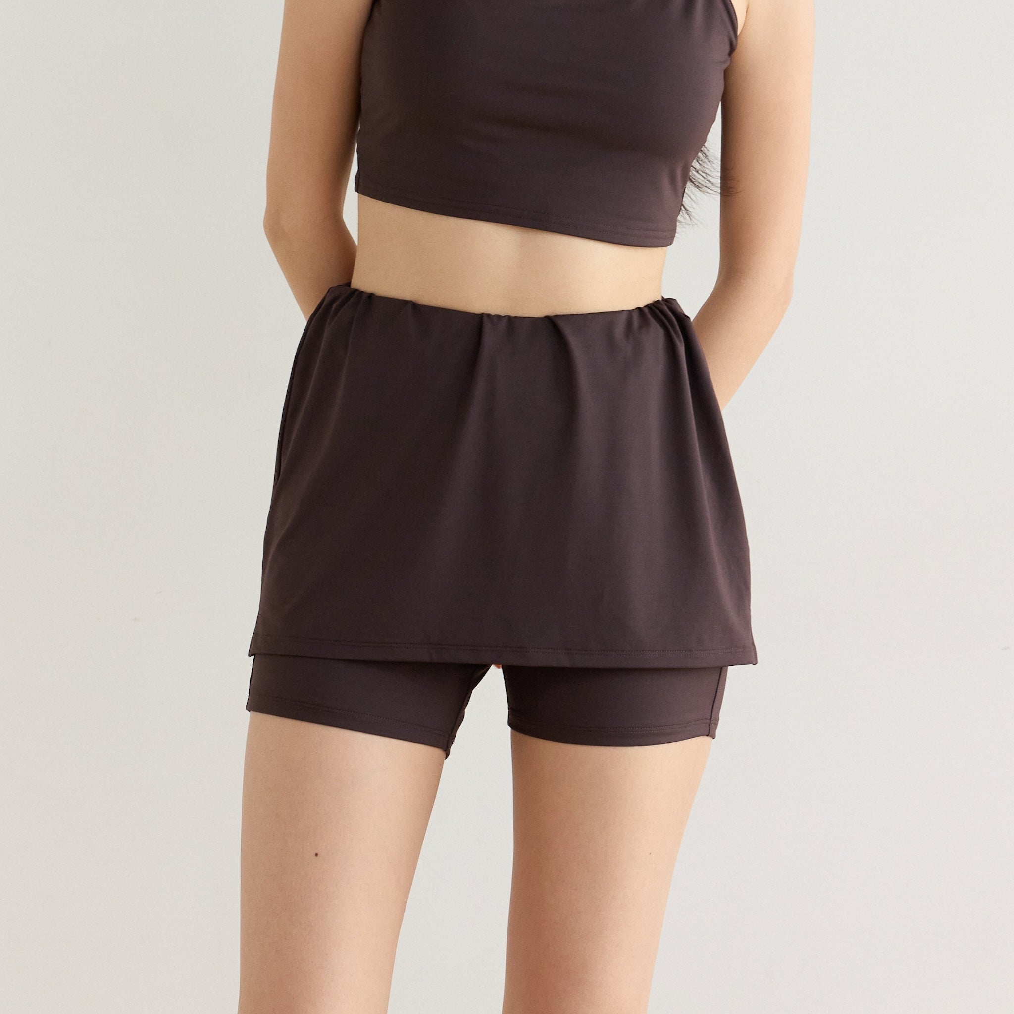 UV Cut Quick Dry Skirt with Half Leggings