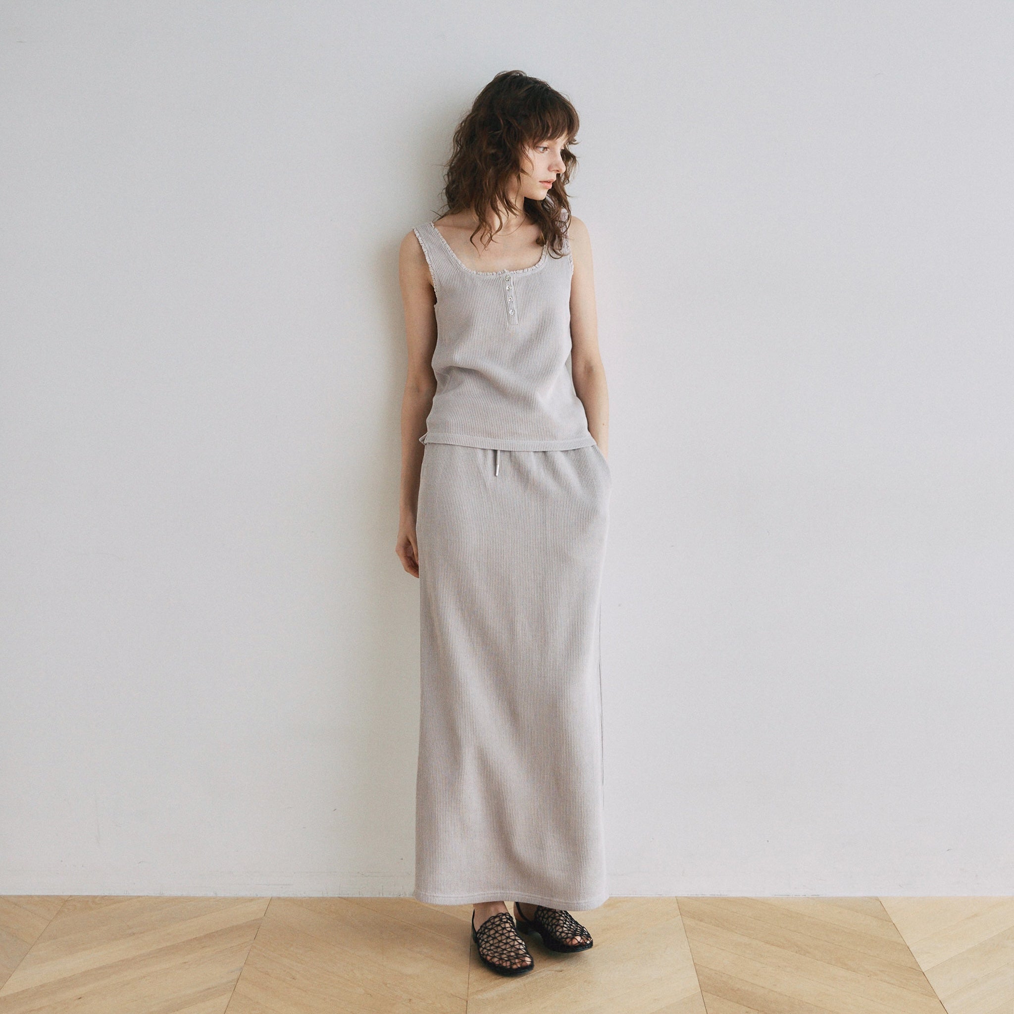 C/L 2FACE Relax Long Skirt