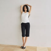 Stretch Denim Slim Half Pants