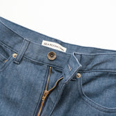 Stretch Denim Slim Half Pants
