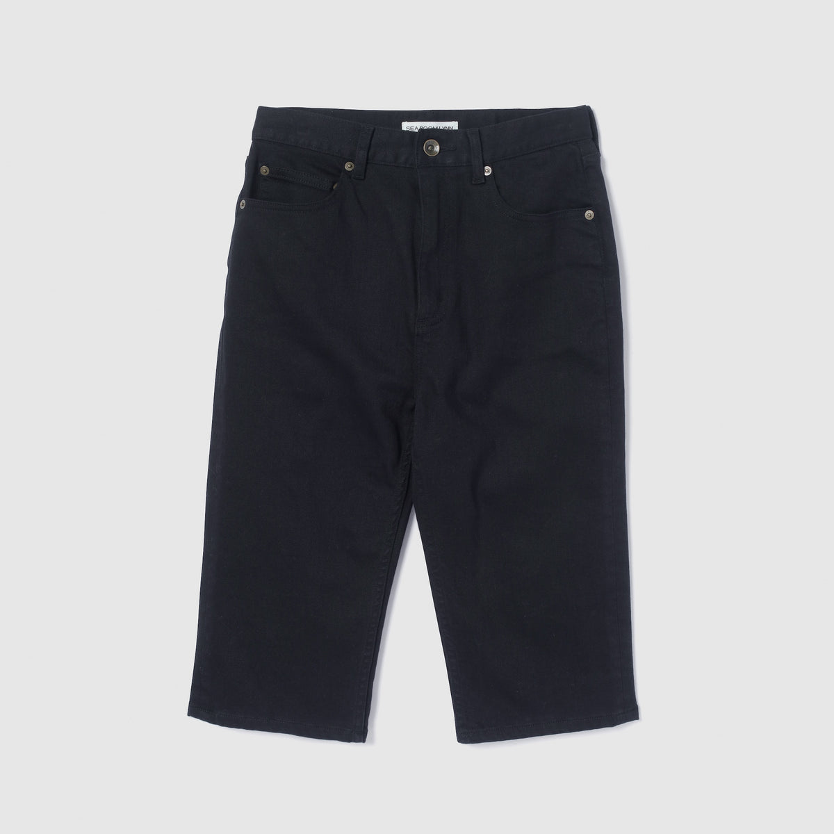 Stretch Denim Slim Half Pants