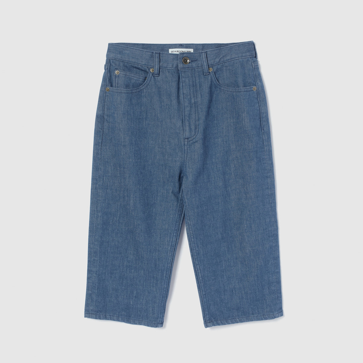 Stretch Denim Slim Half Pants