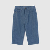 Stretch Denim Slim Half Pants
