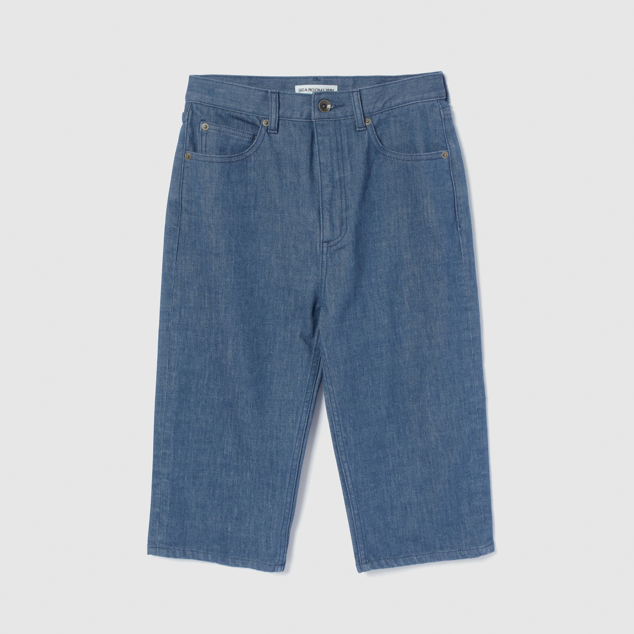 Stretch Denim Slimハーフパンツ