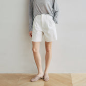 カットオフDenim tuckハーフパンツ