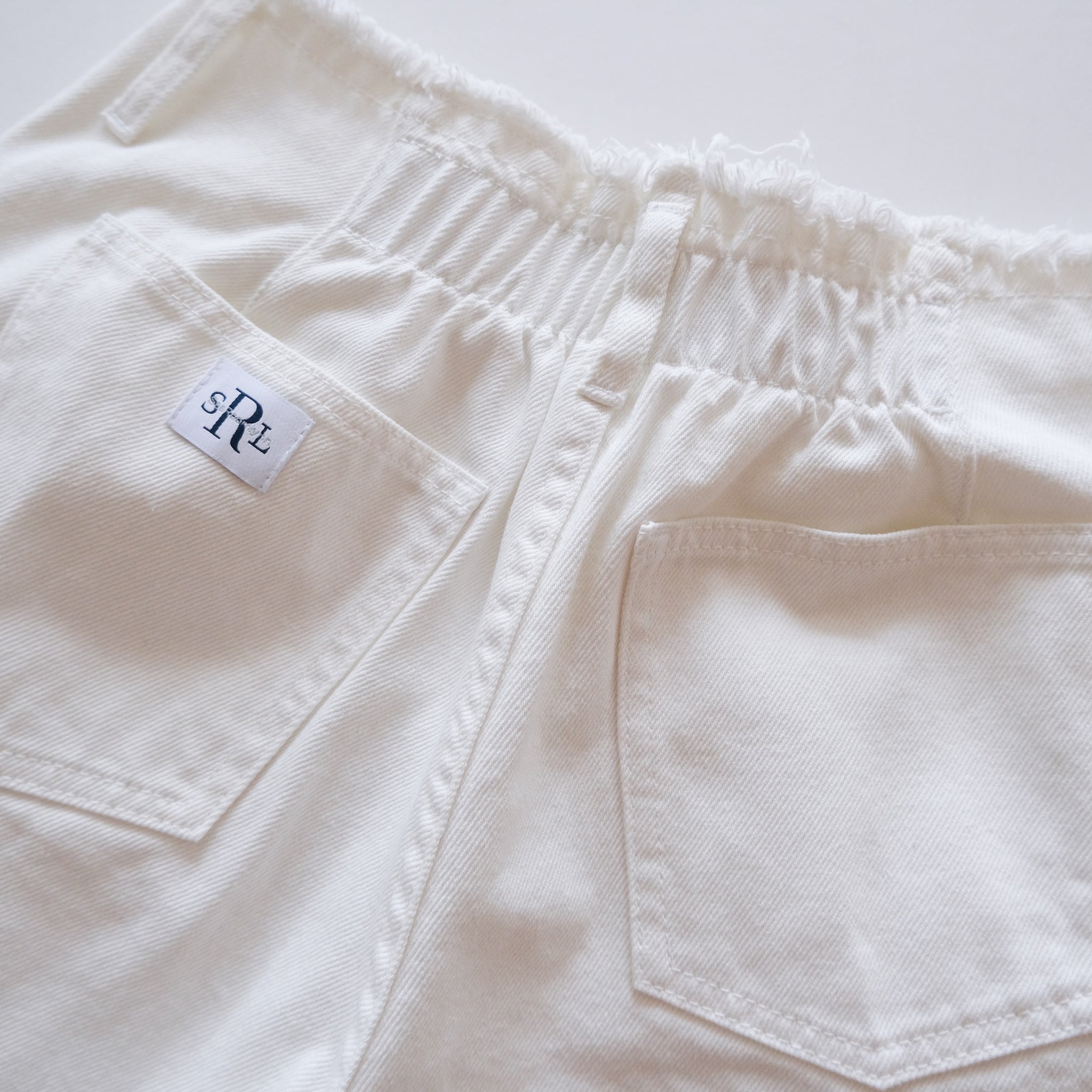 カットオフDenim tuckハーフパンツ