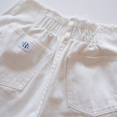 カットオフDenim tuckハーフパンツ