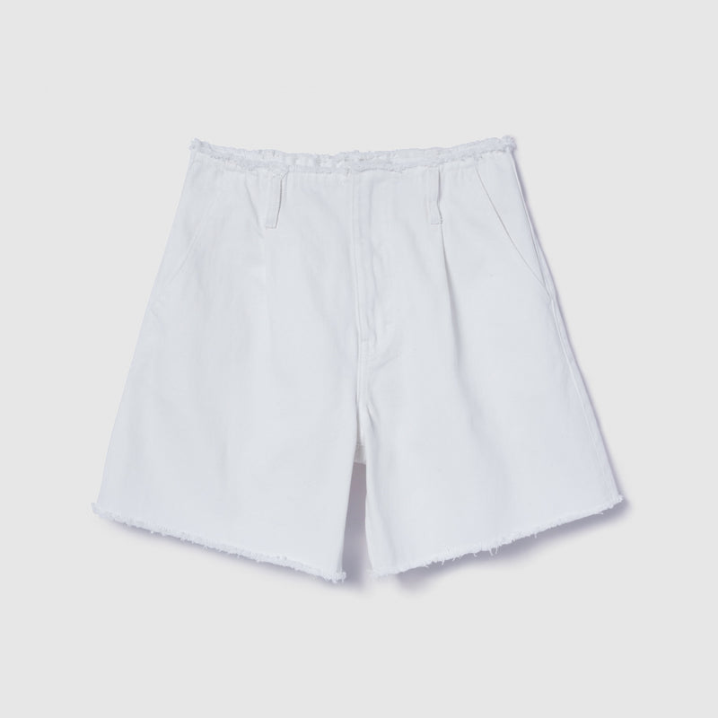 カットオフDenim tuckハーフパンツ