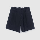 カットオフDenim tuckハーフパンツ