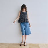 Cut-off Denim Bermuda Shorts