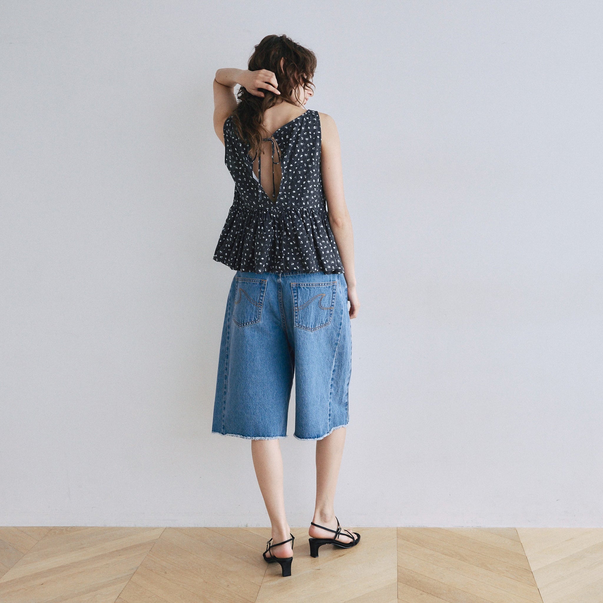 カットオフDenimバミューダパンツ