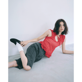 Cut-off Denim Bermuda Shorts
