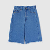 Cut-off Denim Bermuda Shorts
