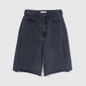Cut-off Denim Bermuda Shorts
