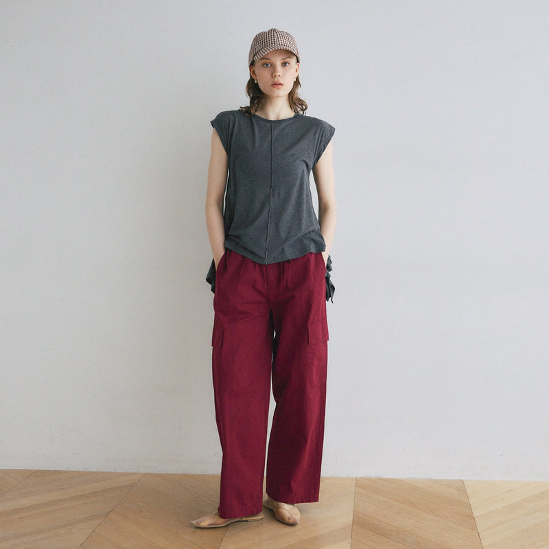Front Seam Relaxed Work Pants
