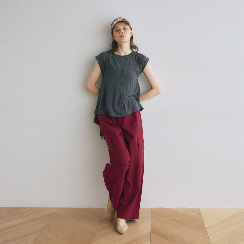 Front Seam Relaxed Work Pants
