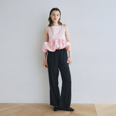 Side Slit Easy Satin Pants