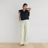 Side Slit Easy Satin Pants