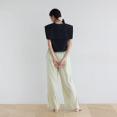 Side Slit Easy Satin Pants
