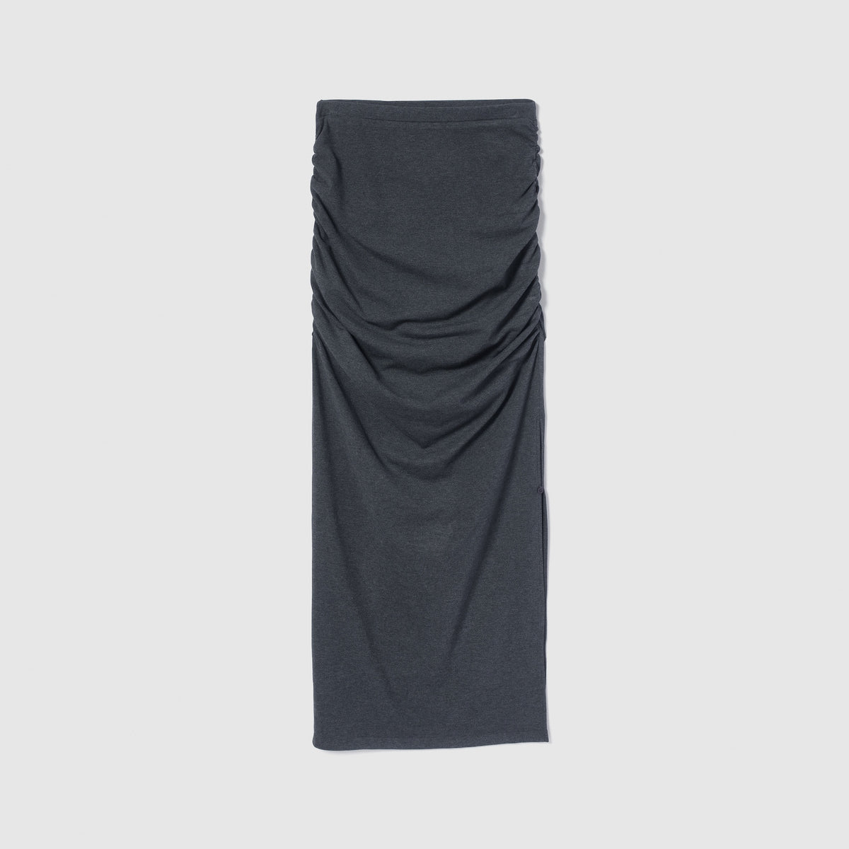 Side Gather Slit A-Line Skirt