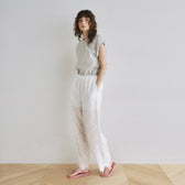 Cotton LaceスカラップRelaxパンツ