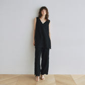 Cotton LaceスカラップRelaxパンツ